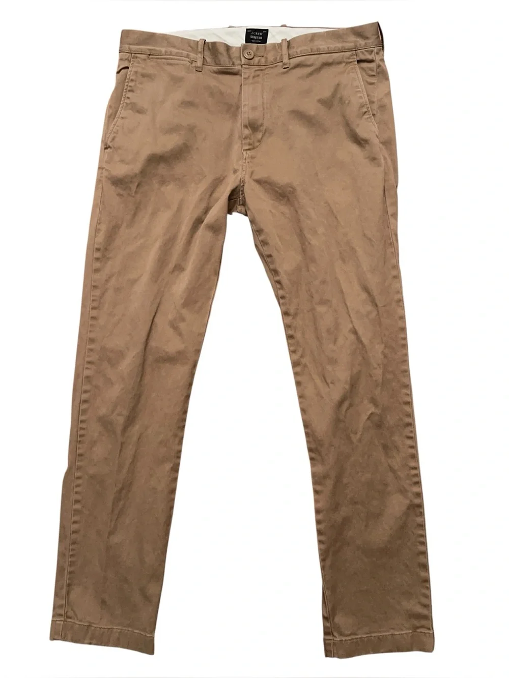 J.Crew Pants Mens Size 32x30 Chino 484 Slim Stretch Flat Front Brown